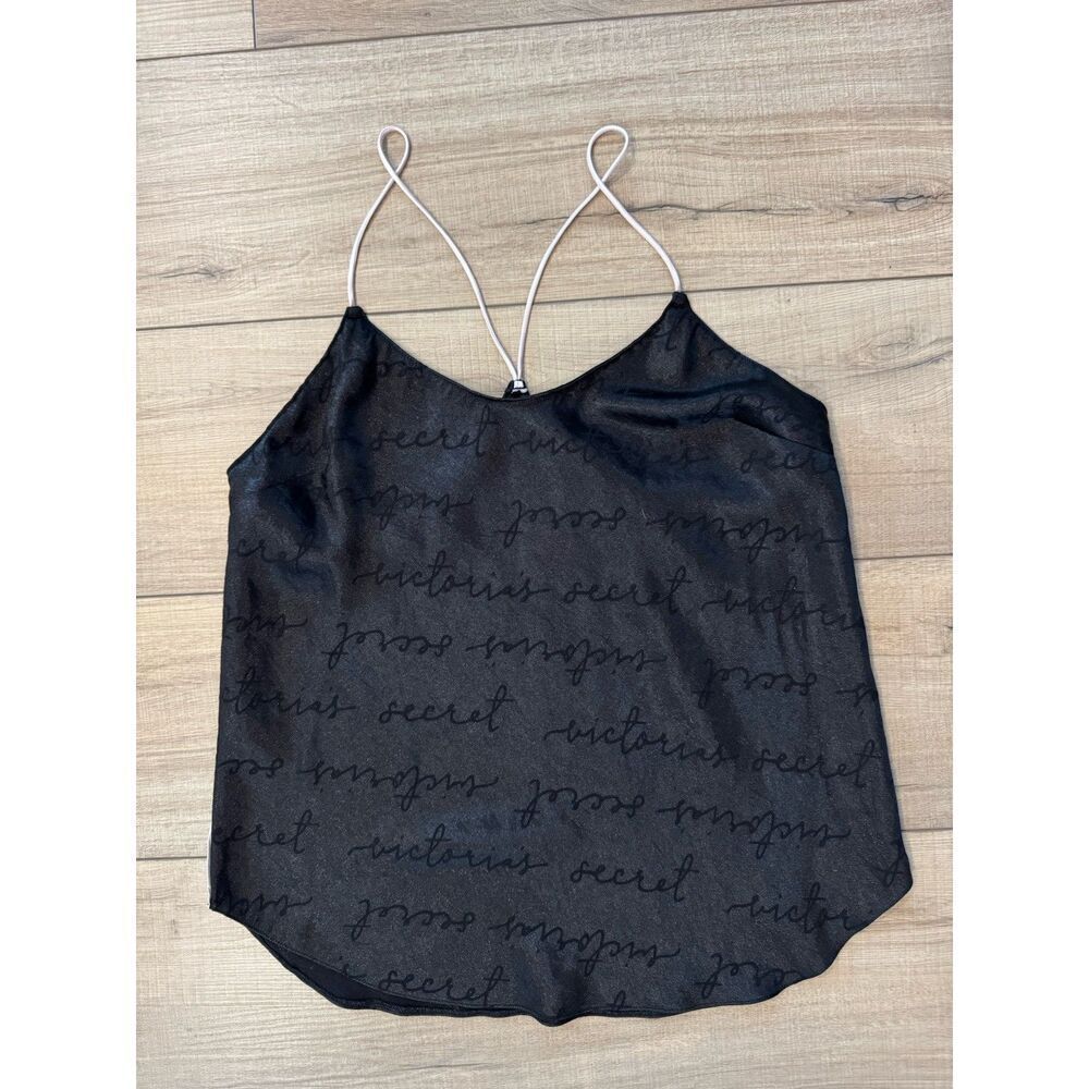 Victoria's Secret Women's Angel Black Nightie Slip N Medium‎ night sleep tank